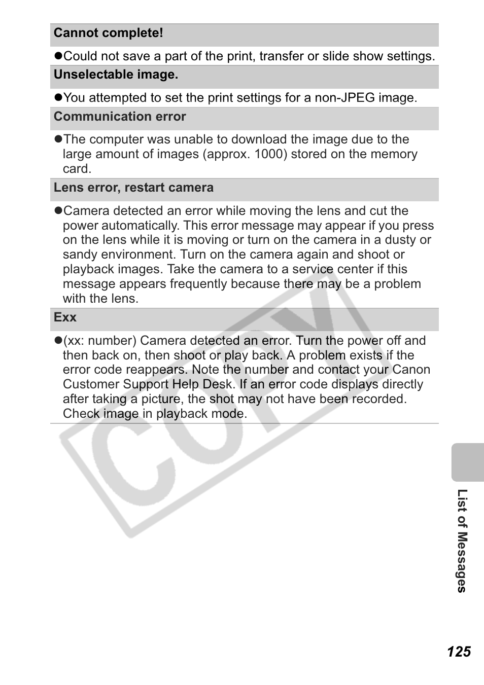 Canon Leather Soft Case 70 User Manual | Page 127 / 163