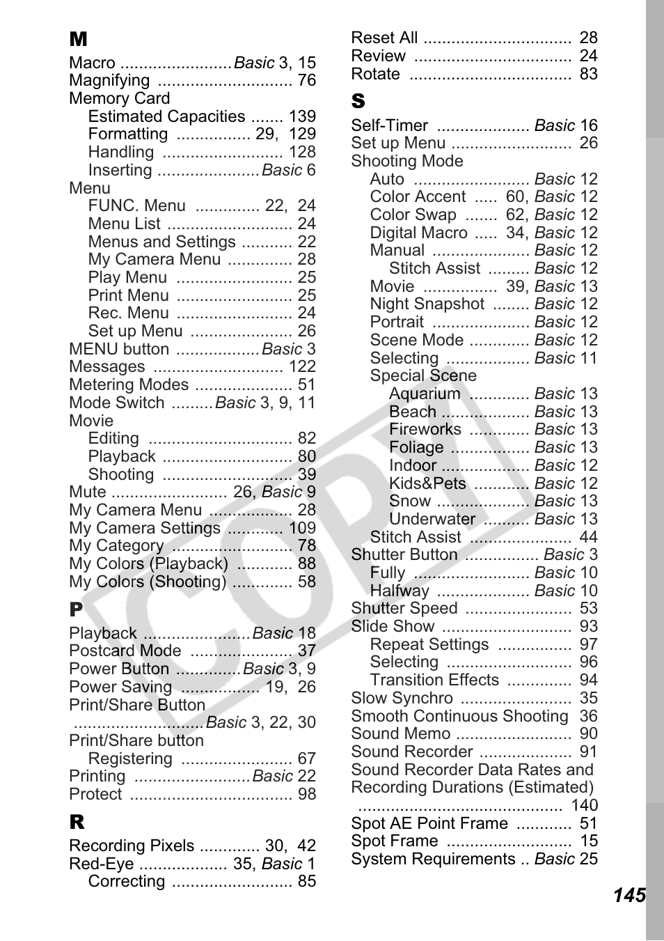 Canon Leather Soft Case 70 User Manual | Page 147 / 163