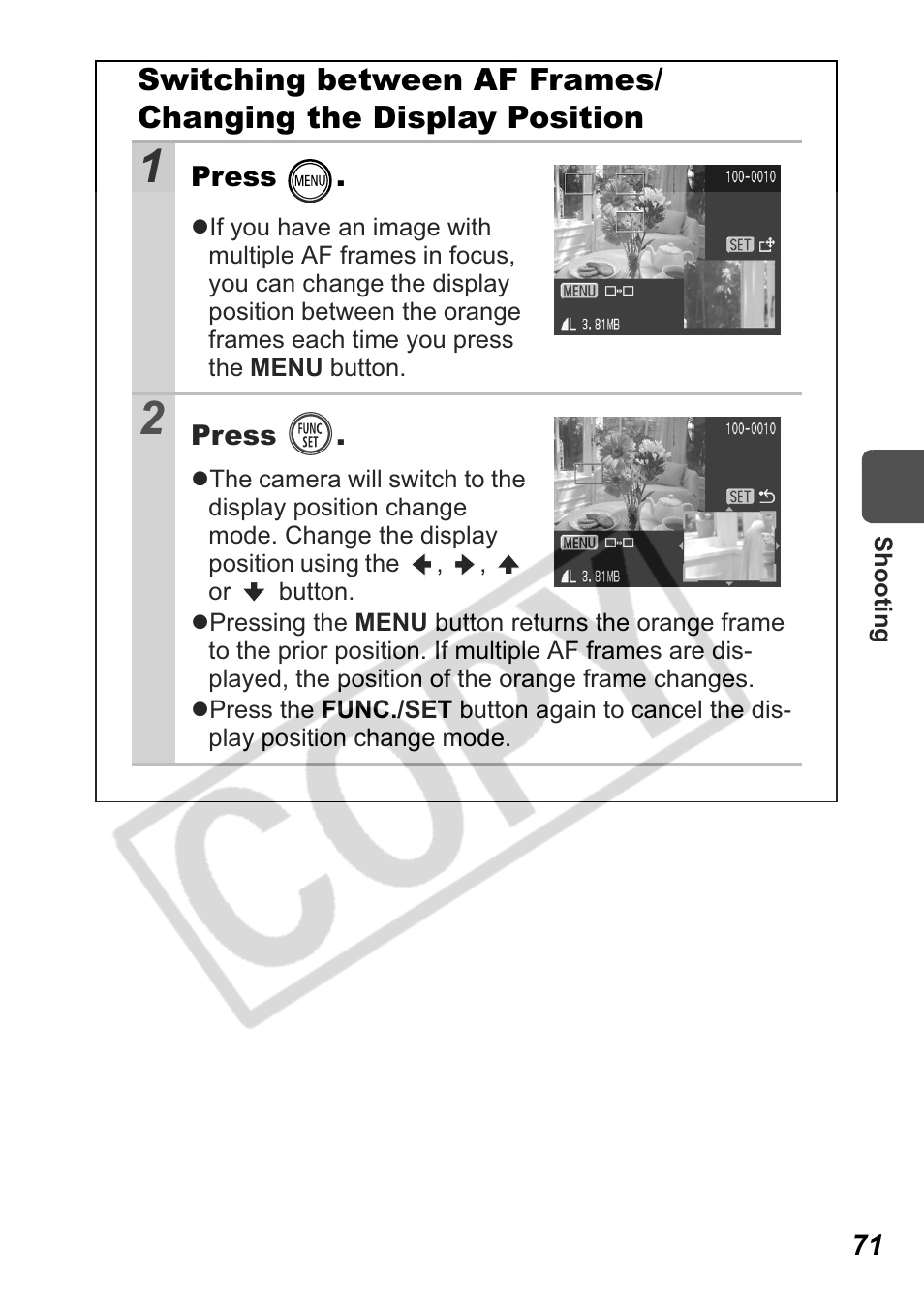 Canon Leather Soft Case 70 User Manual | Page 73 / 163