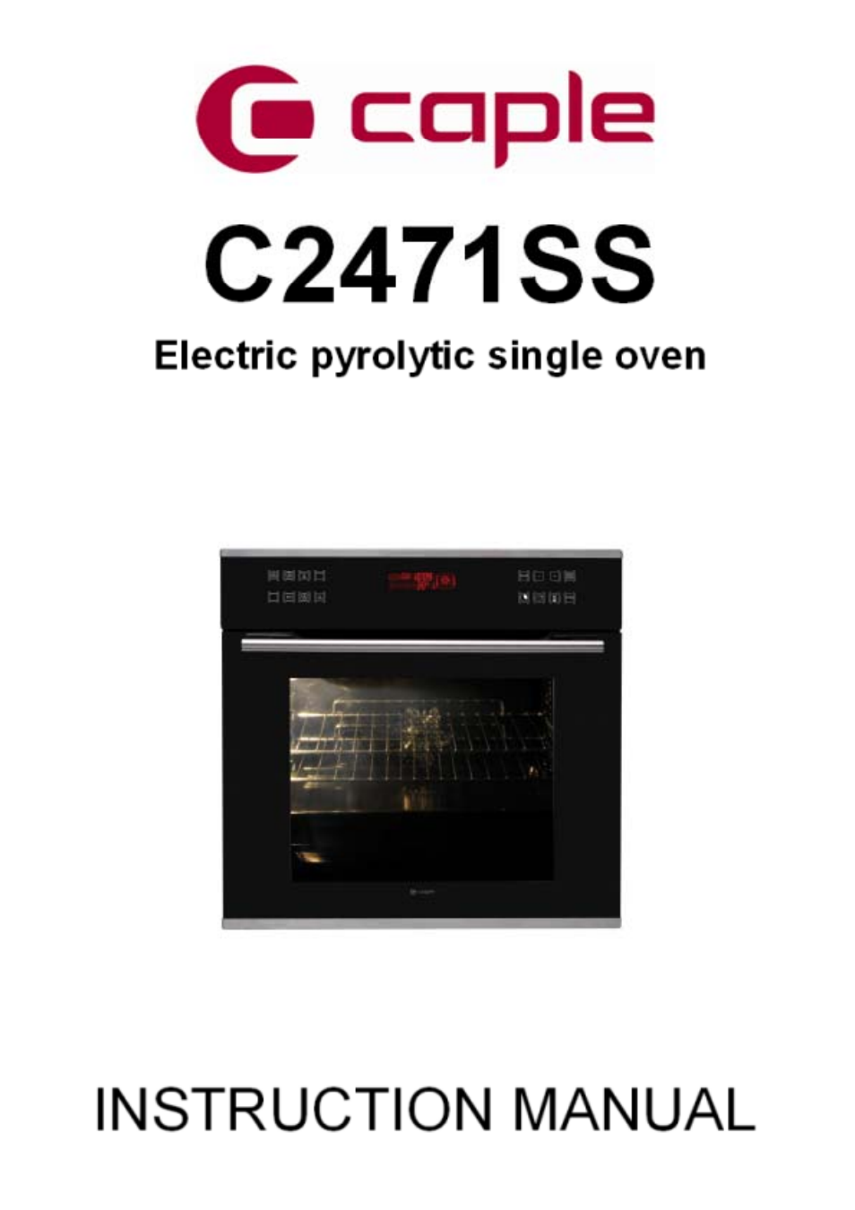 Caple C2471 User Manual | 22 pages