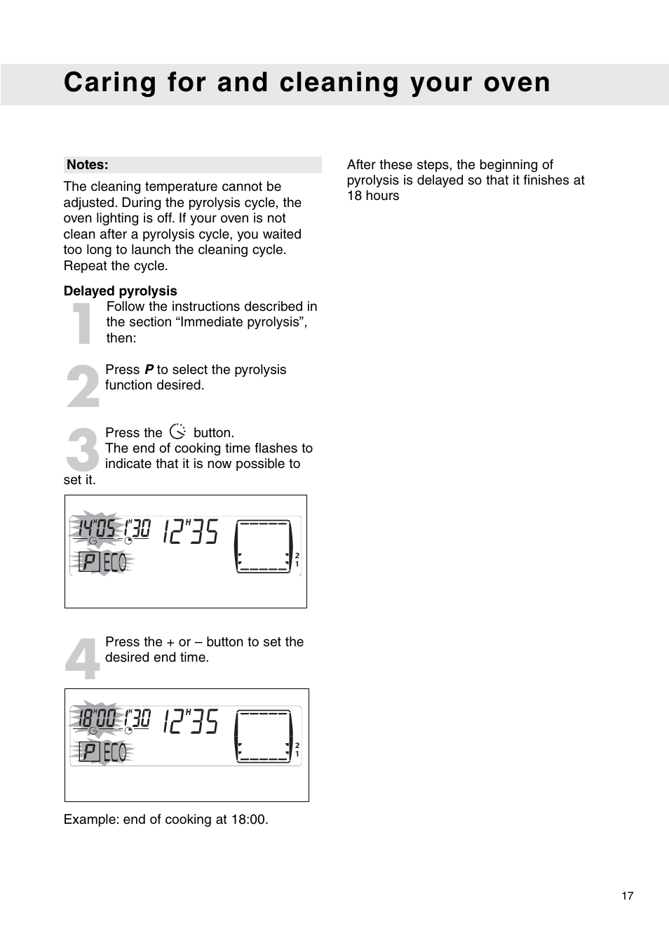 Caring for and cleaning your oven | Caple C2471 User Manual | Page 17 / 22