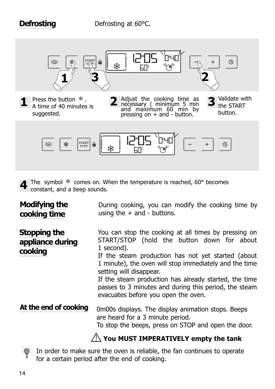 Caple SO108 Steam oven User Manual | Page 14 / 21