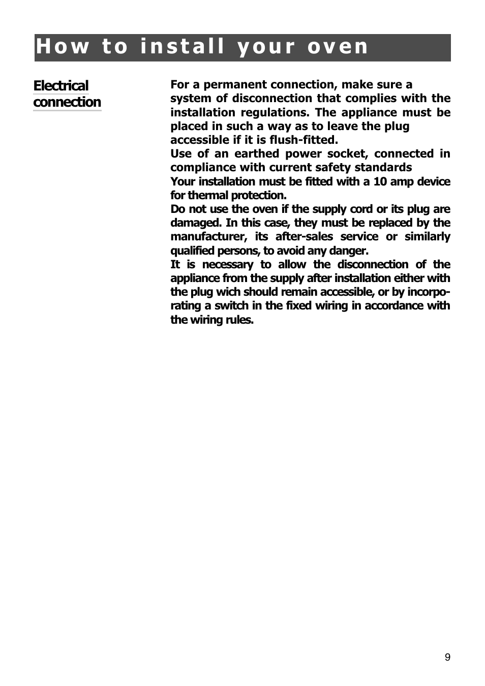 Caple SO108 Steam oven User Manual | Page 9 / 21
