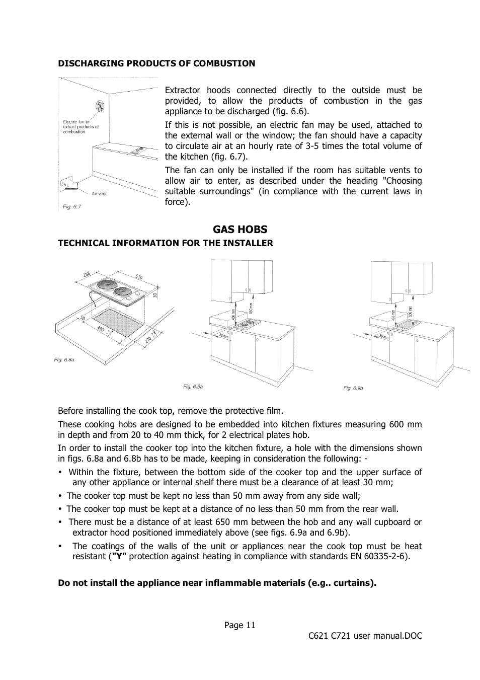 Caple C621 User Manual | Page 11 / 18