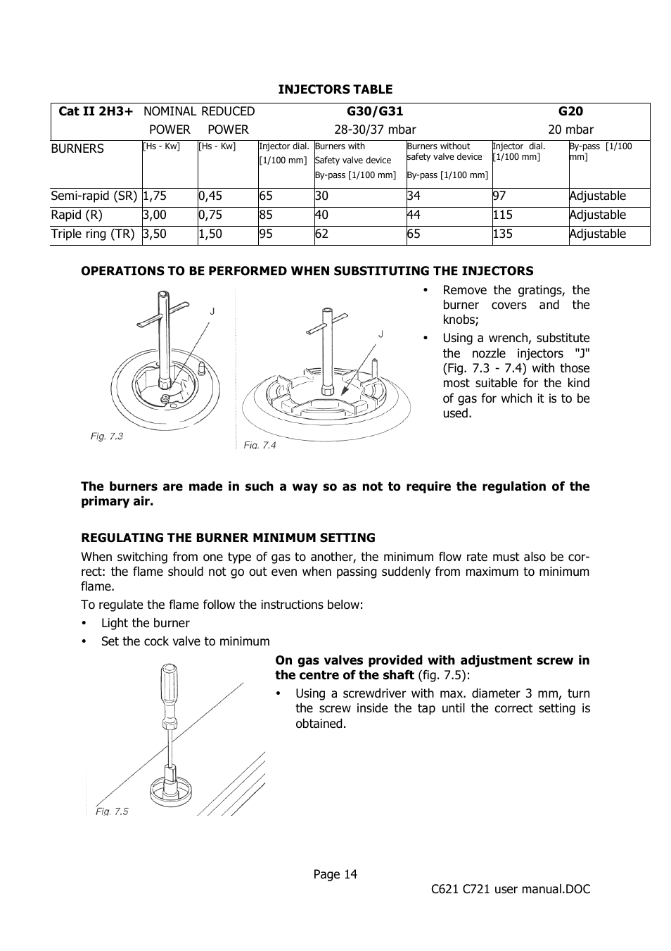 Caple C621 User Manual | Page 14 / 18