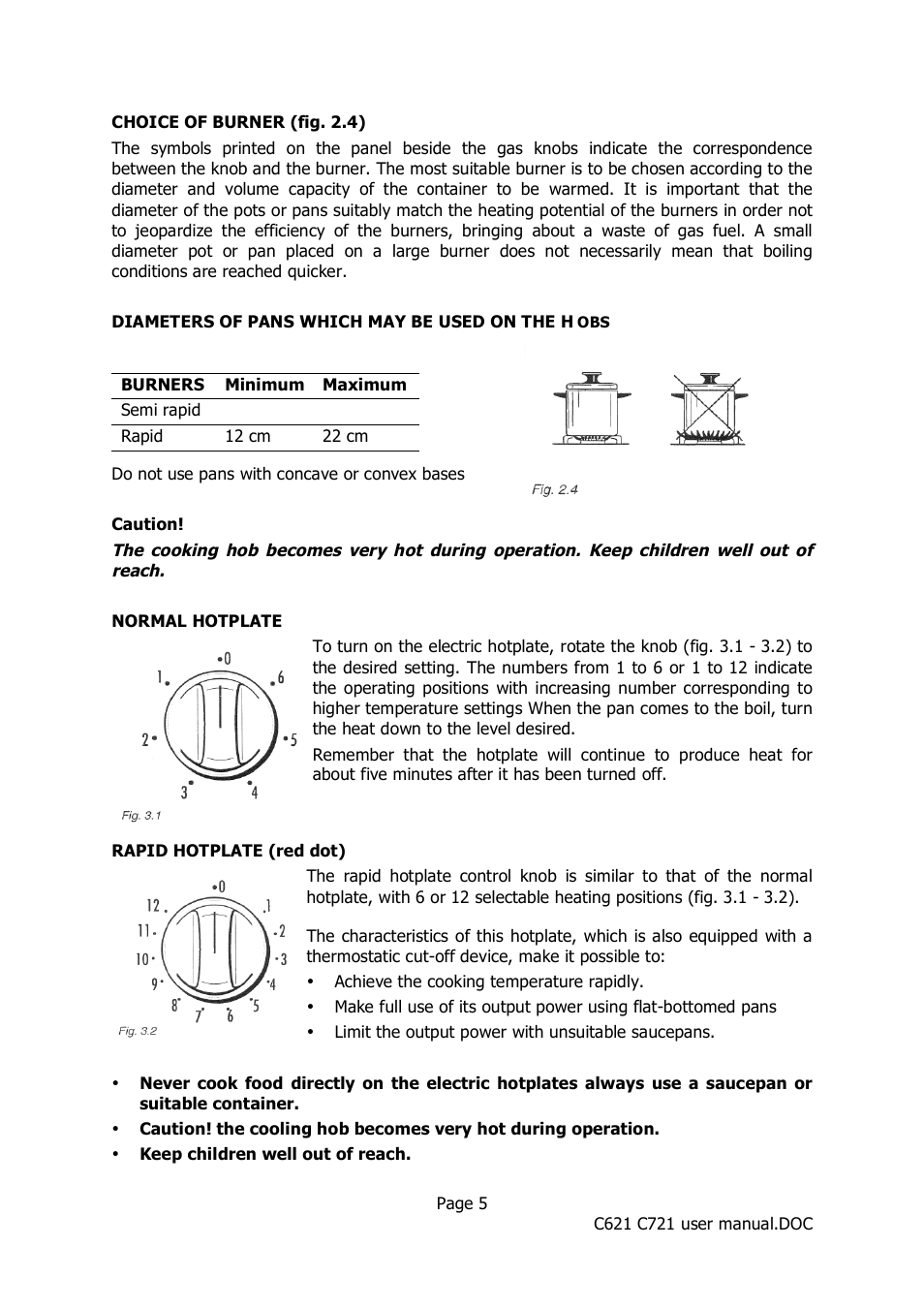 Caple C621 User Manual | Page 5 / 18