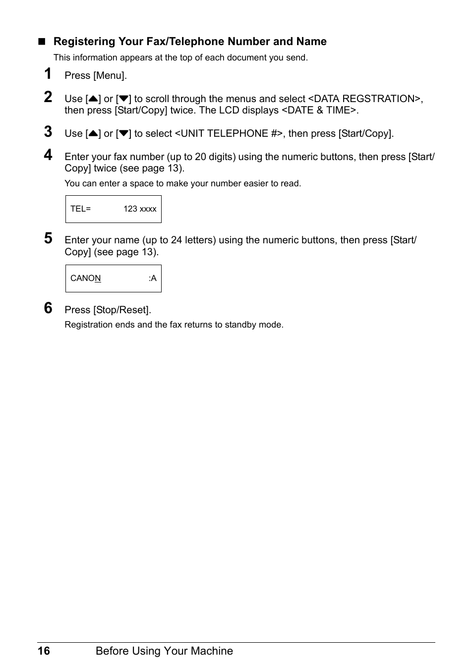 Canon FAX-JX210P User Manual | Page 17 / 86