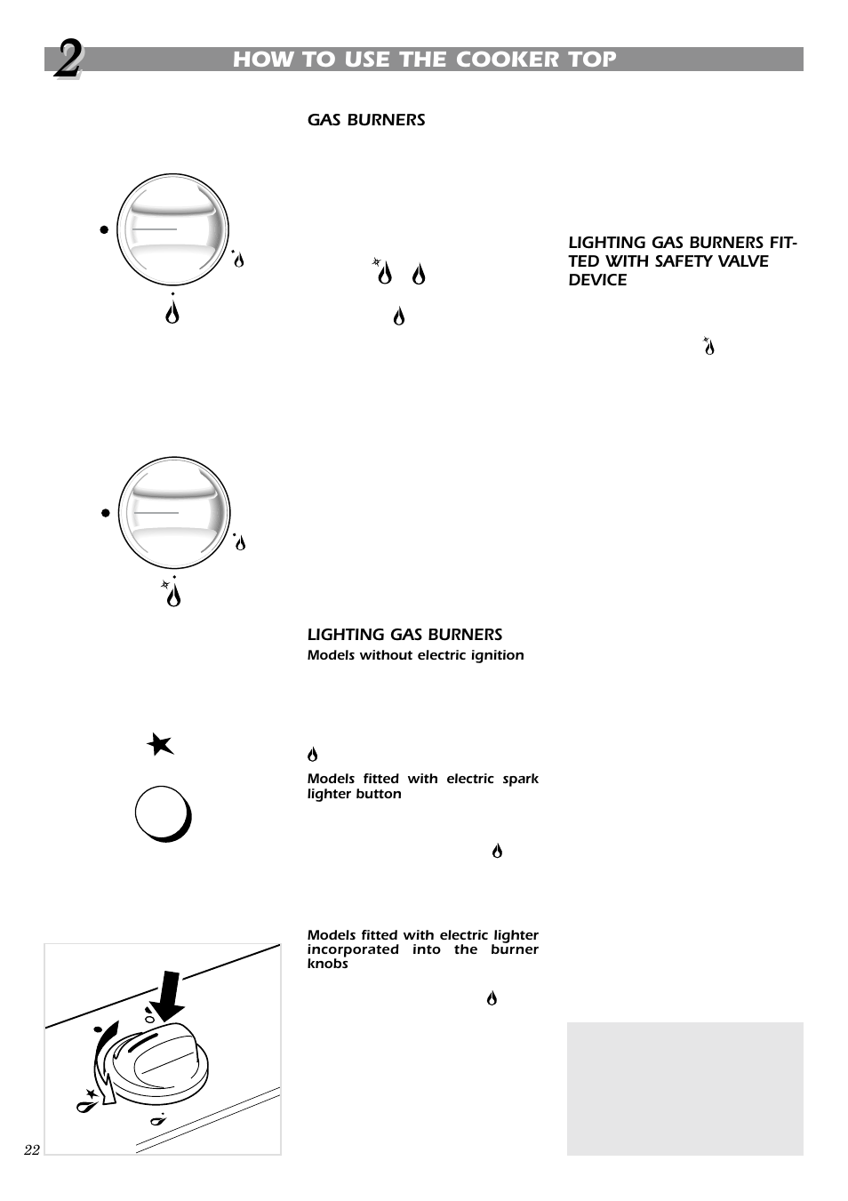 How to use the cooker top | Caple C762GSS User Manual | Page 6 / 17