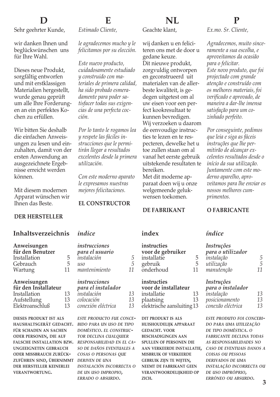 Caple C602E User Manual | Page 3 / 16