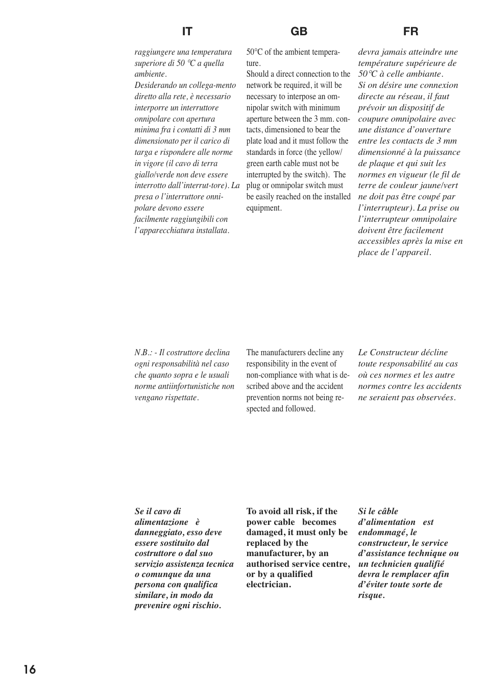 Caple C804C User Manual | Page 16 / 20