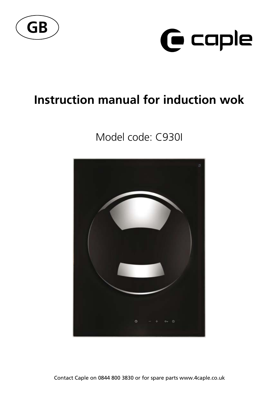 Caple C930i User Manual | 16 pages