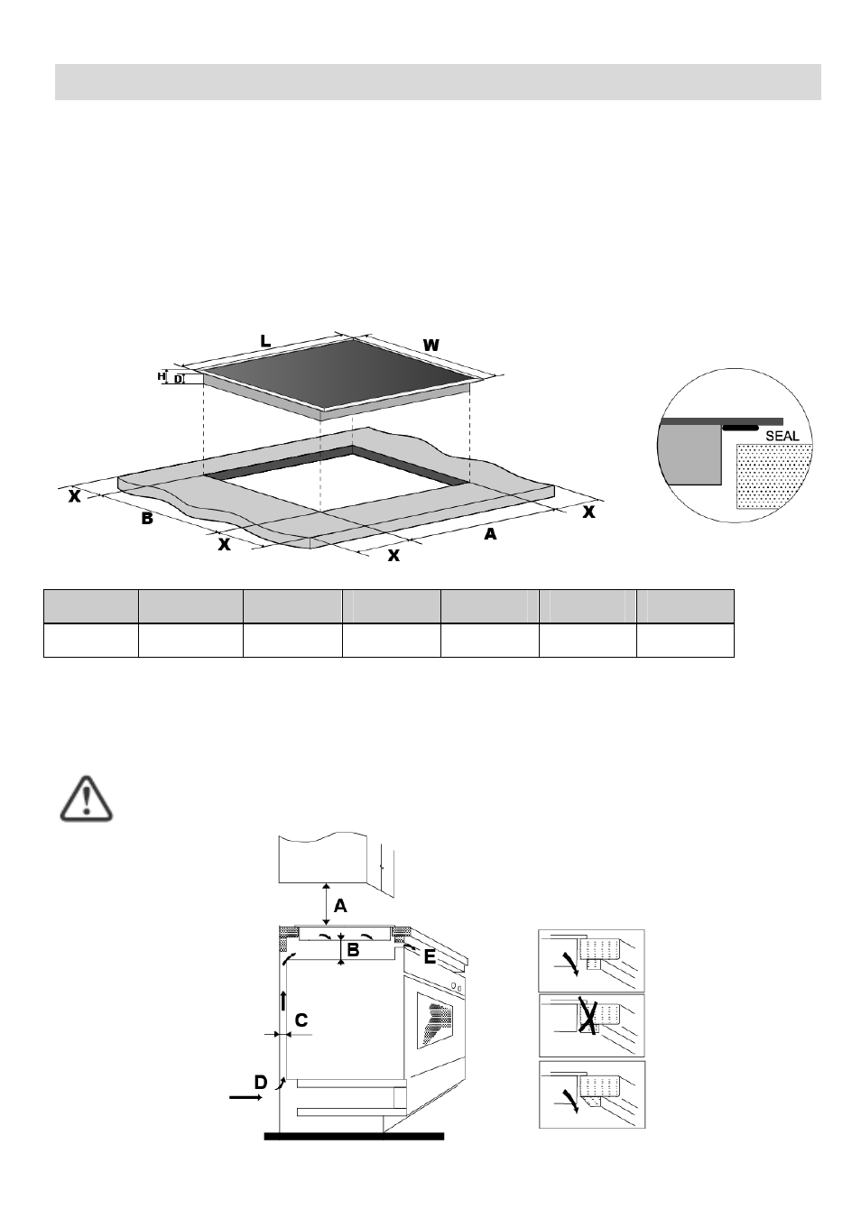 Installation, Selection of installation equipment | Caple C813C User Manual | Page 14 / 19