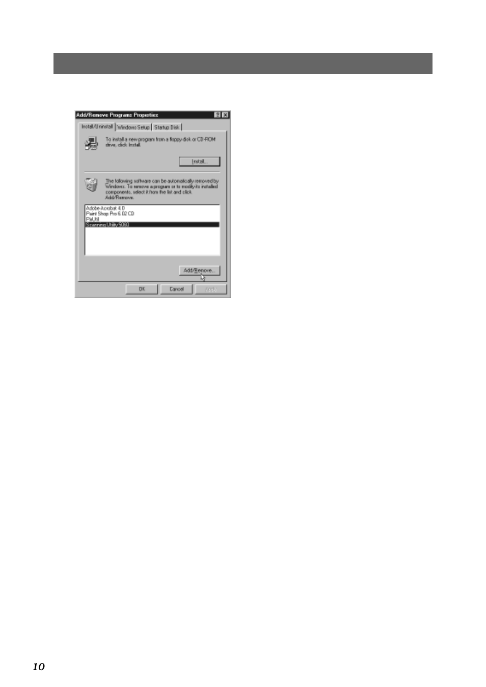 Uninstalling scanning utility 5060 | Canon DR-5060F User Manual | Page 12 / 89