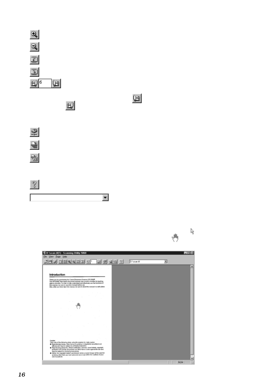 Mouse pointer | Canon DR-5060F User Manual | Page 18 / 89