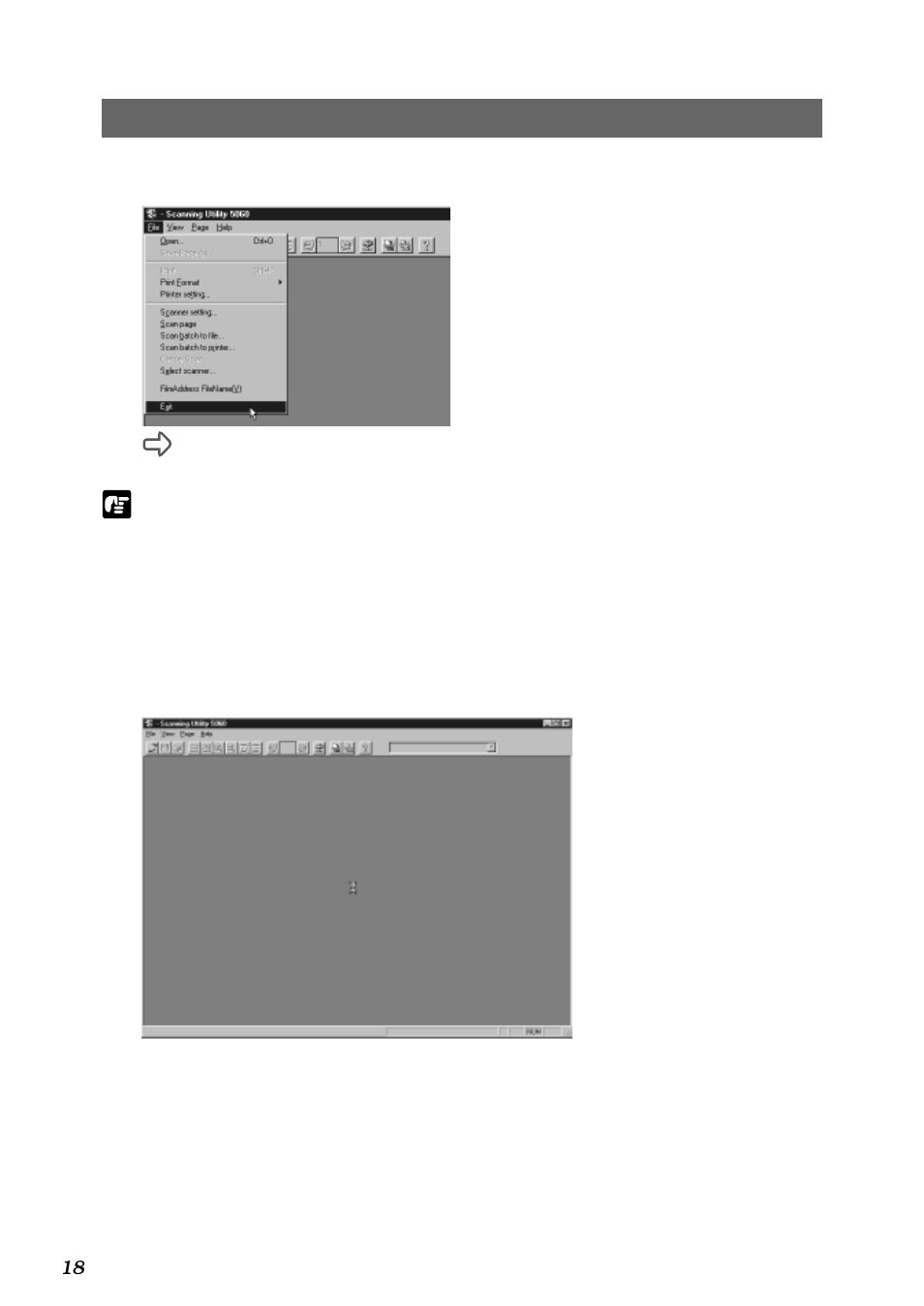 Exiting scanning utility 5060 | Canon DR-5060F User Manual | Page 20 / 89