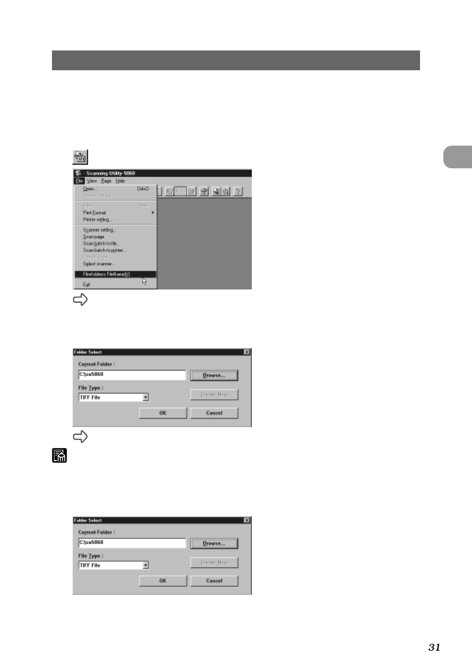 Film address file name | Canon DR-5060F User Manual | Page 33 / 89