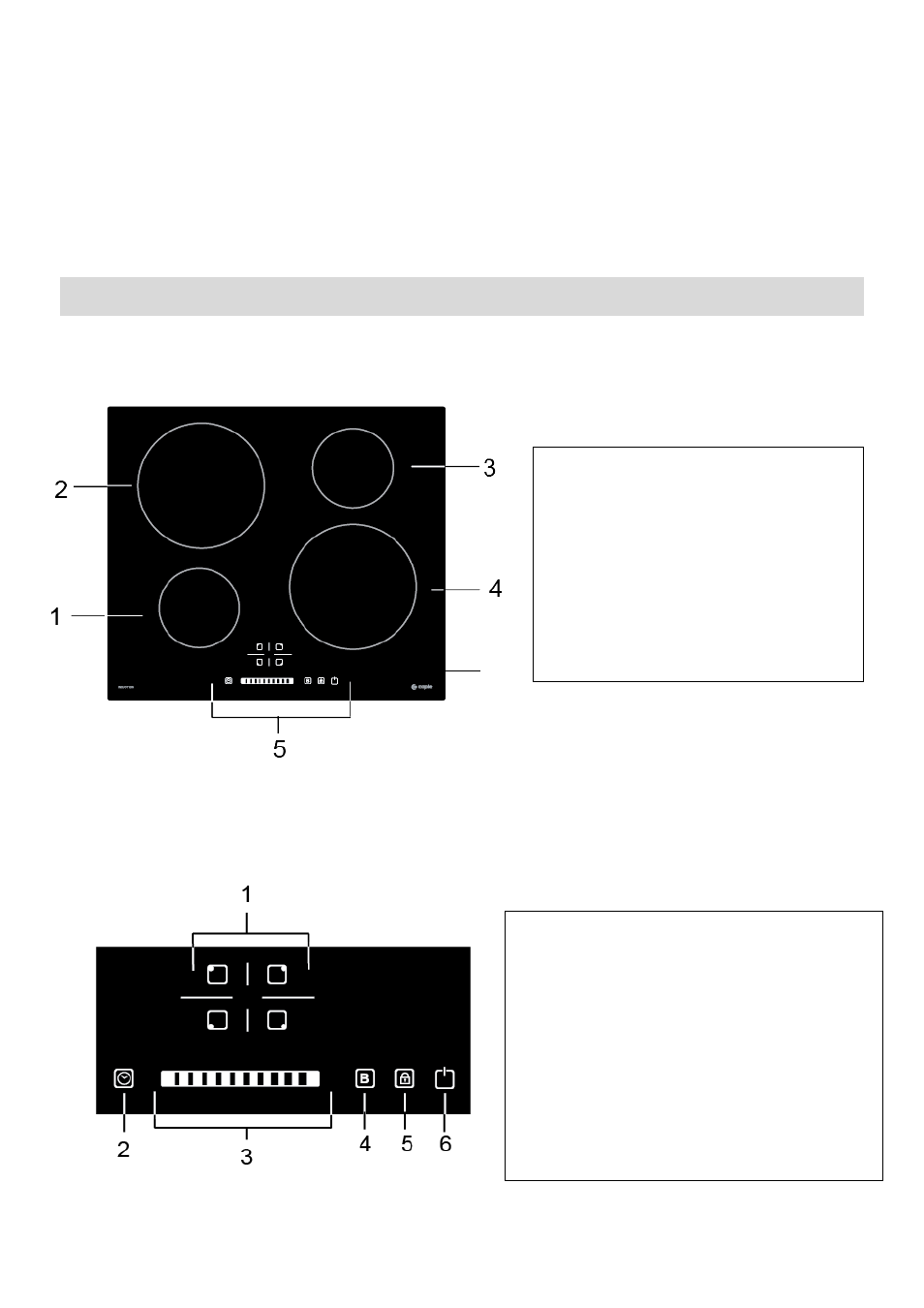 Product overview, Top view, Control panel | Caple C854i User Manual | Page 2 / 23