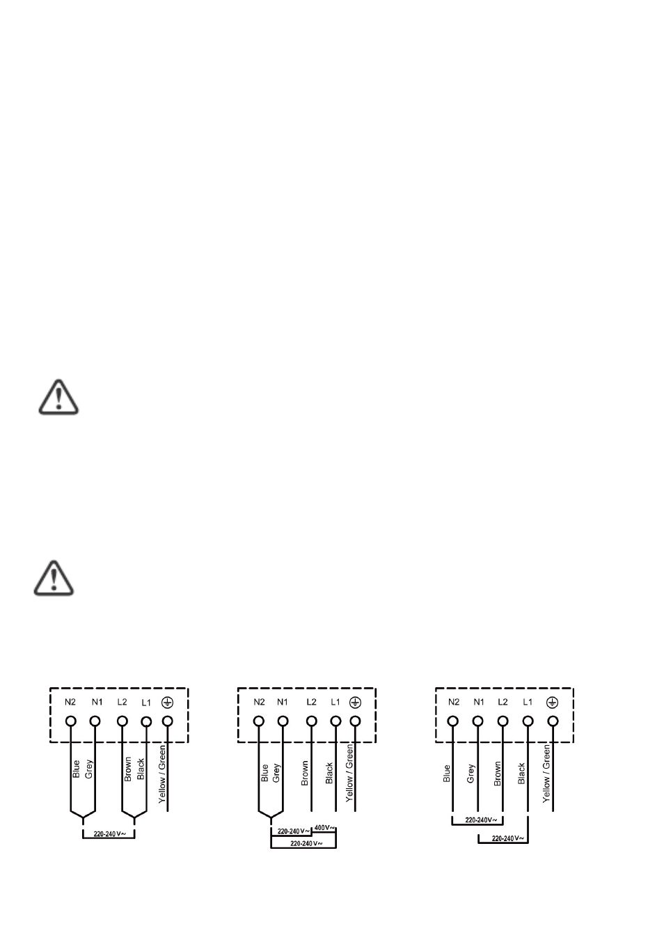 Cautions, Connecting the hob to the mains power supply | Caple C854i User Manual | Page 20 / 23