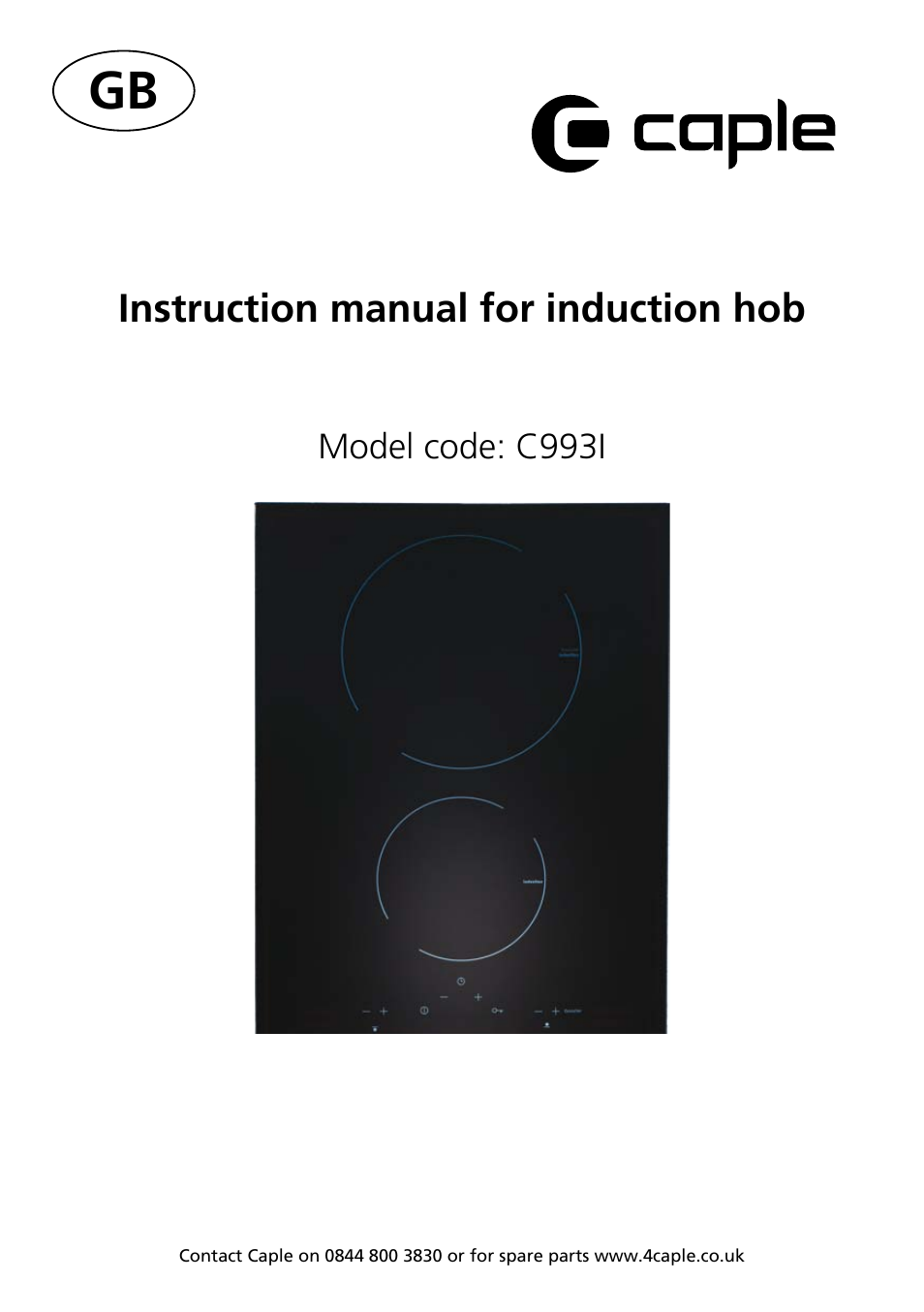 Caple C993i User Manual | 16 pages