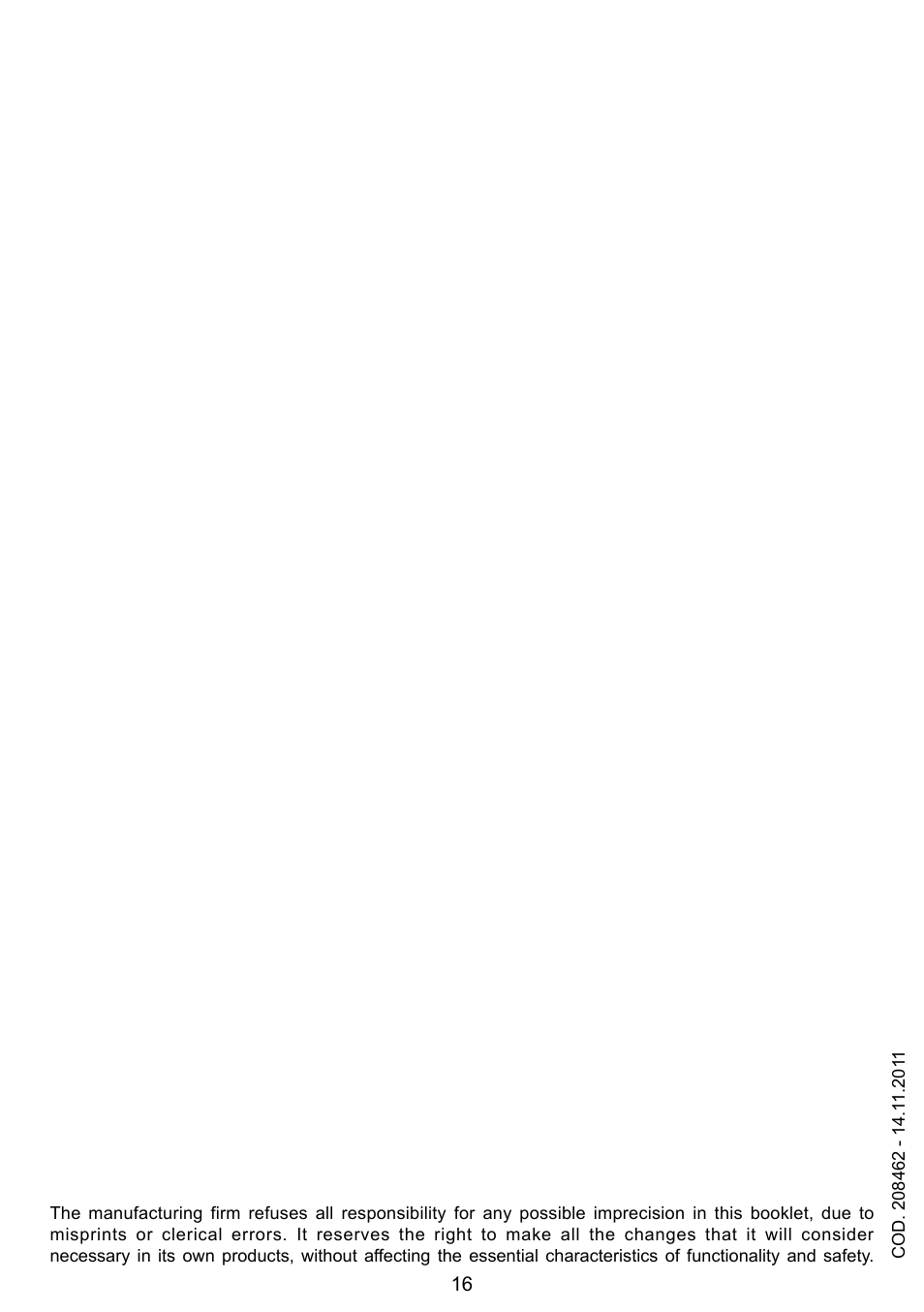 Caple C993i User Manual | Page 16 / 16