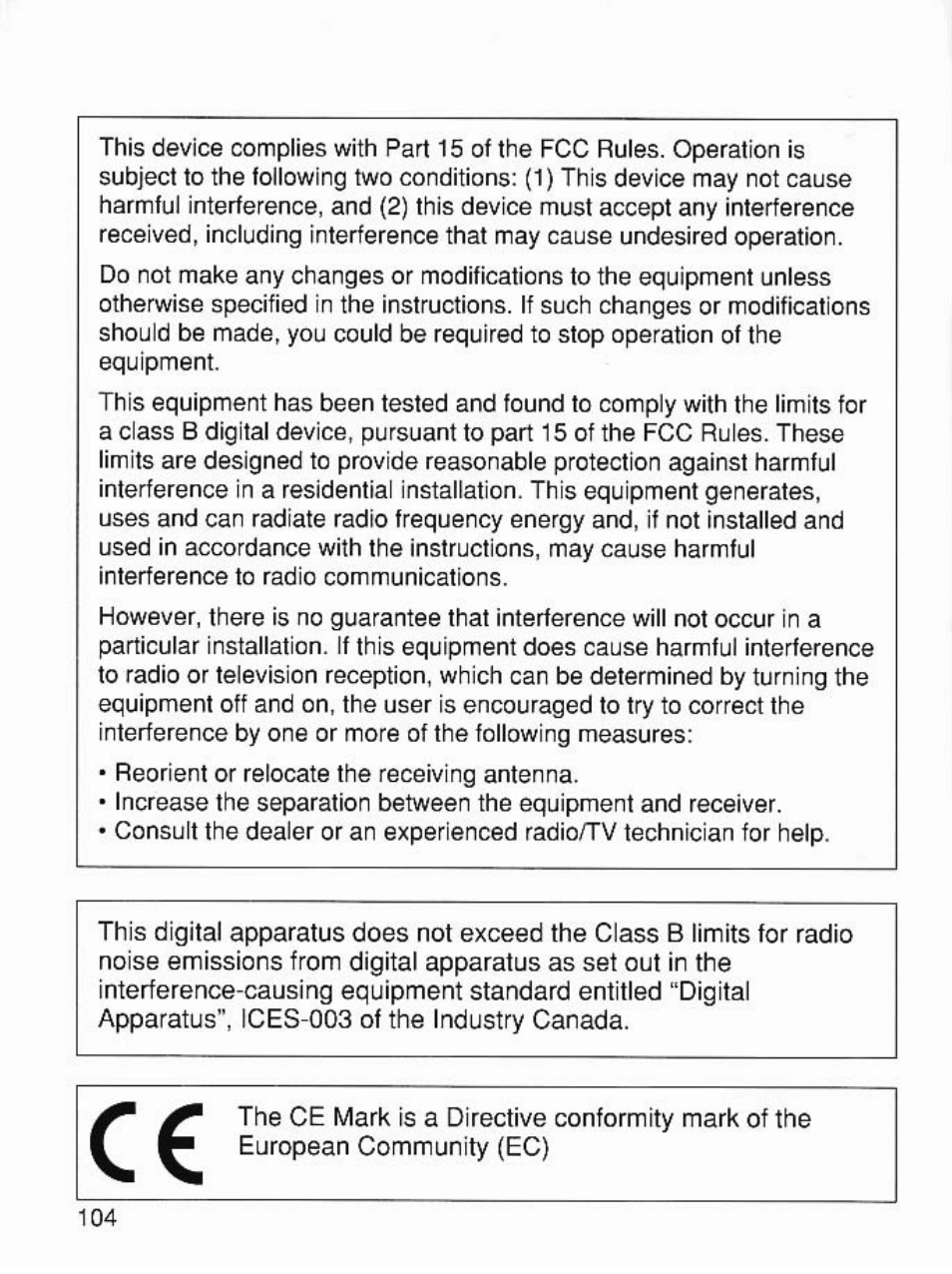 Canon EOS 7 User Manual | Page 104 / 108