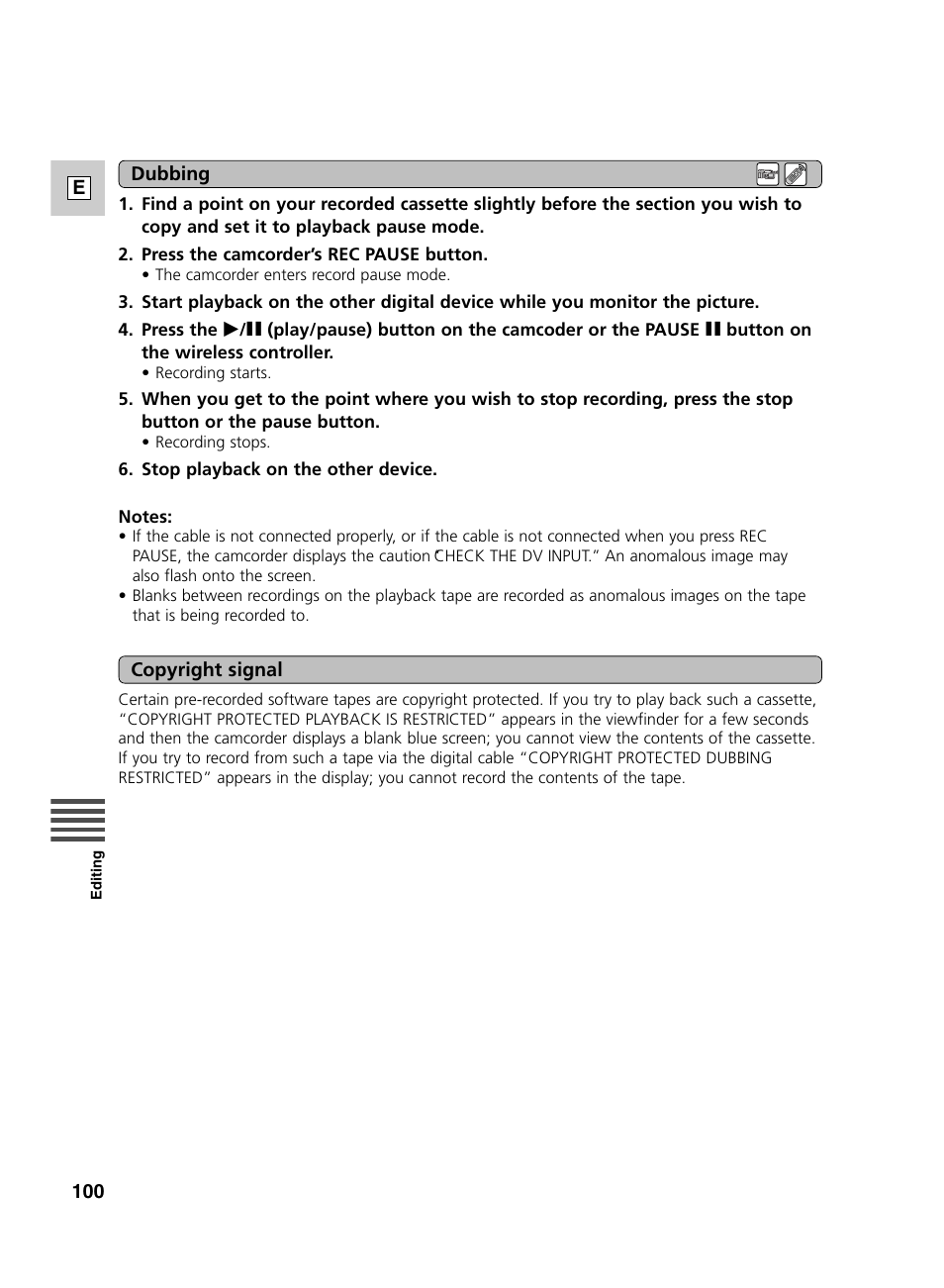 Canon GL2 User Manual | Page 100 / 163