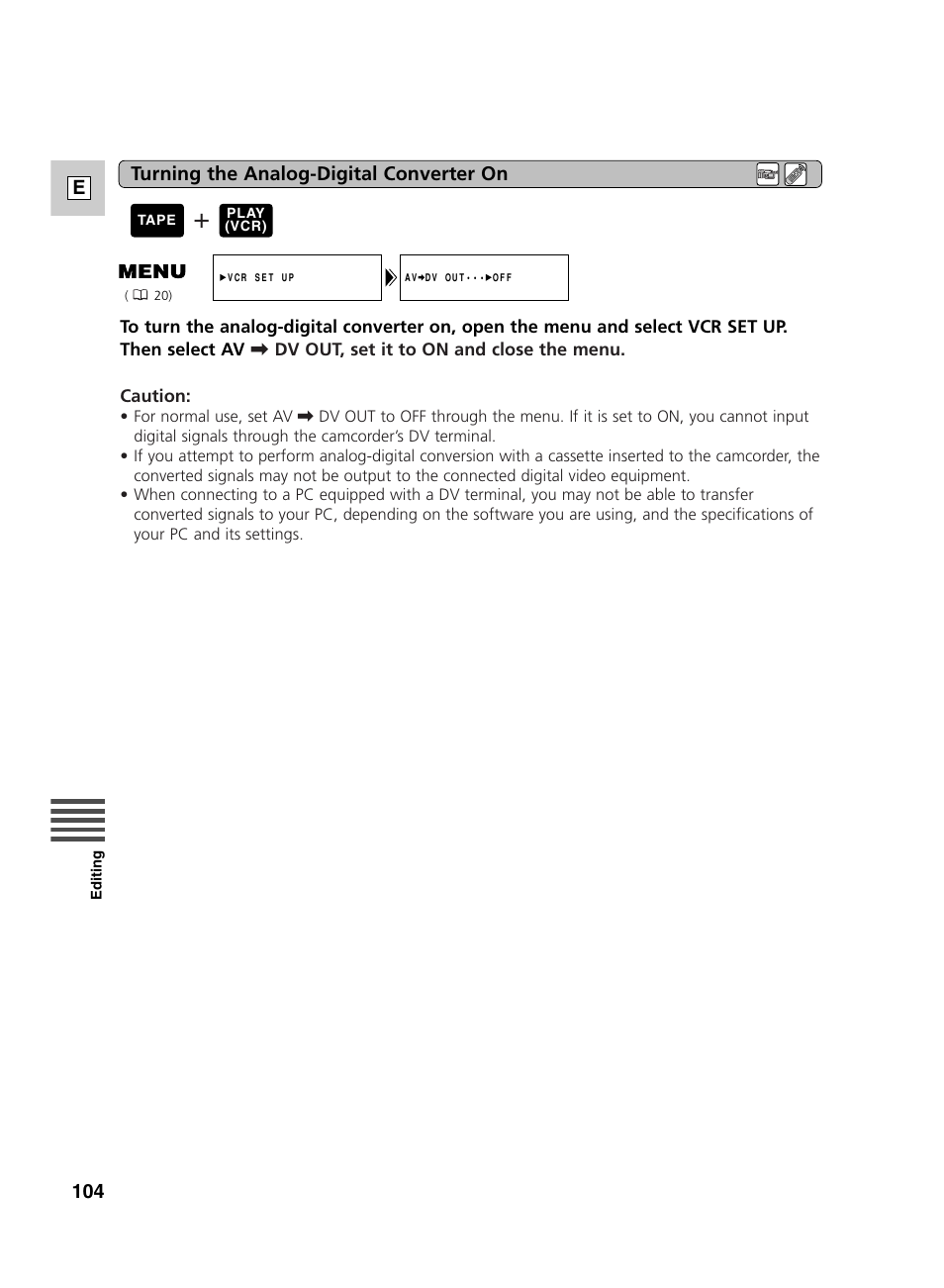 Canon GL2 User Manual | Page 104 / 163