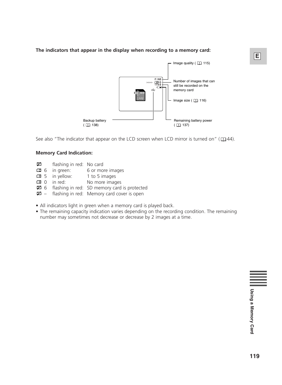 119 e | Canon GL2 User Manual | Page 119 / 163
