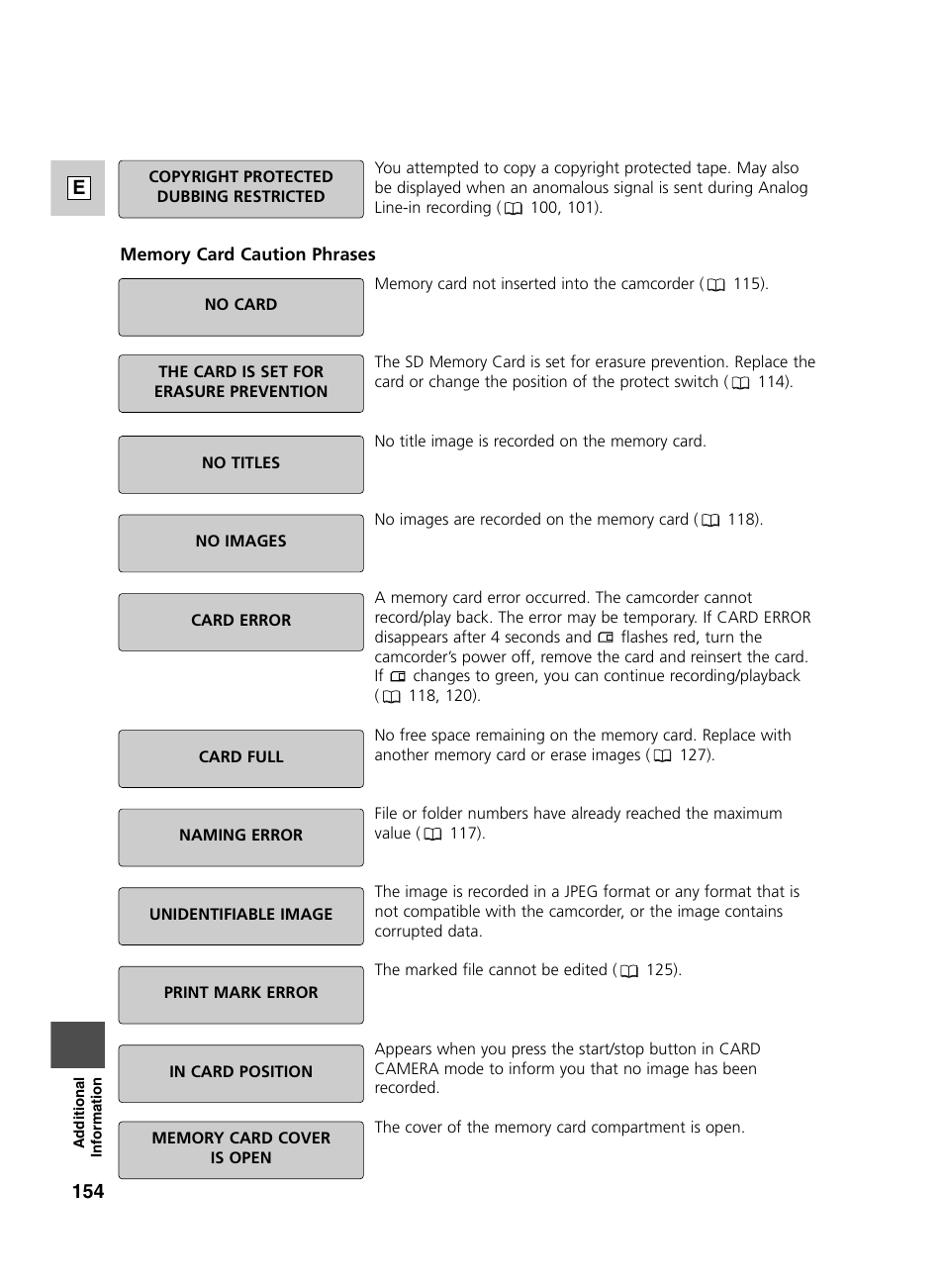 Canon GL2 User Manual | Page 154 / 163