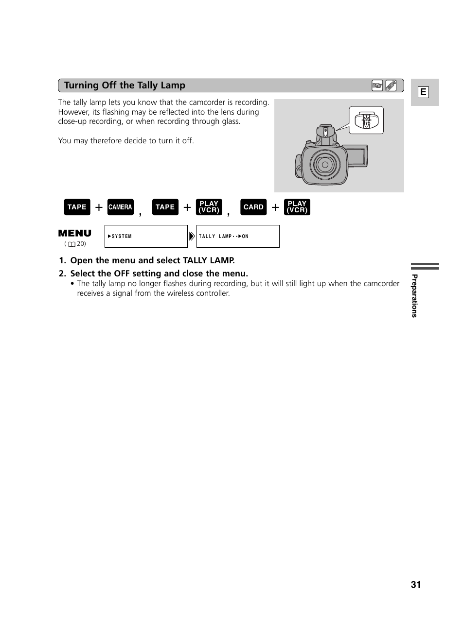 Canon GL2 User Manual | Page 31 / 163