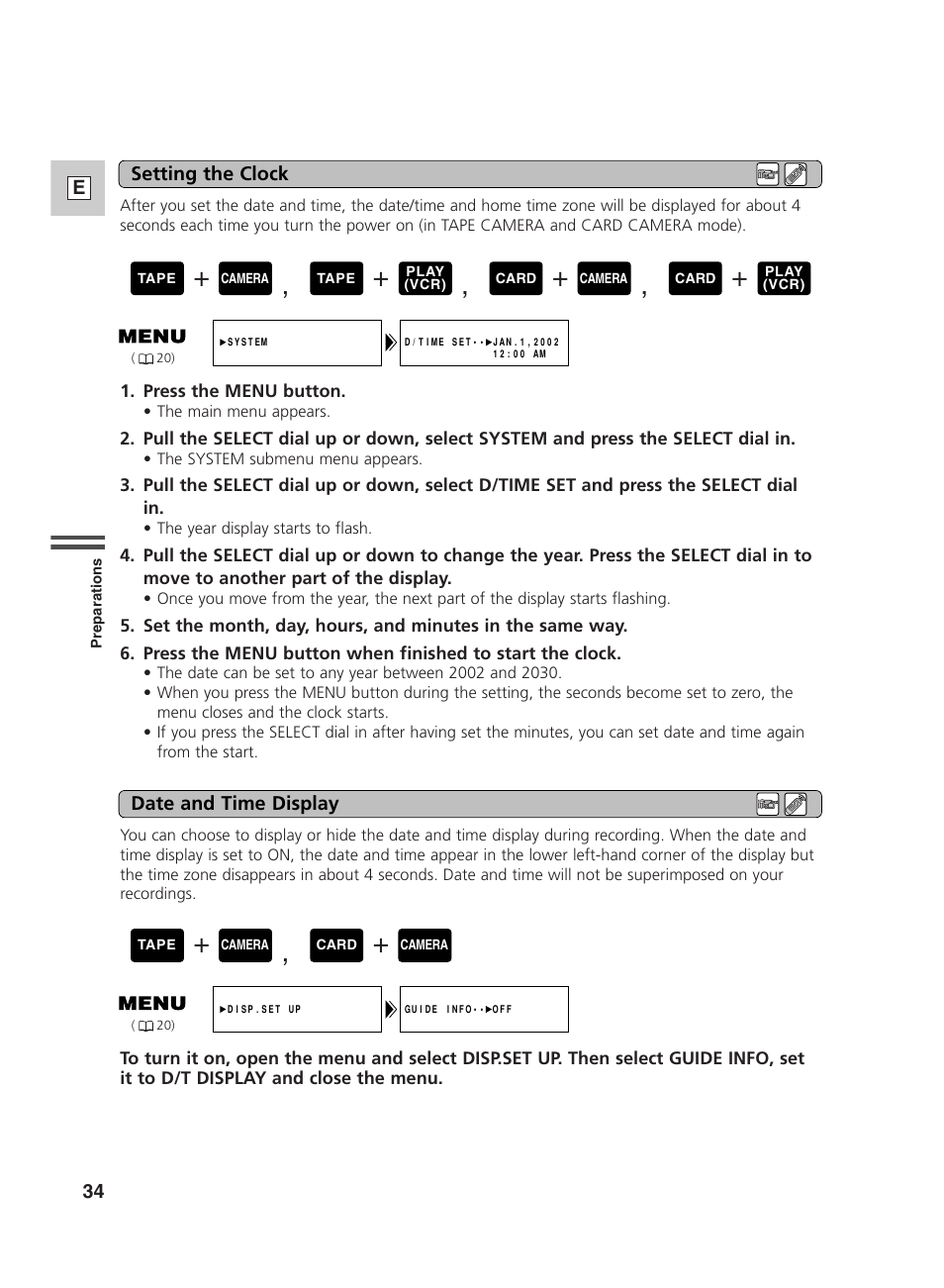 Canon GL2 User Manual | Page 34 / 163