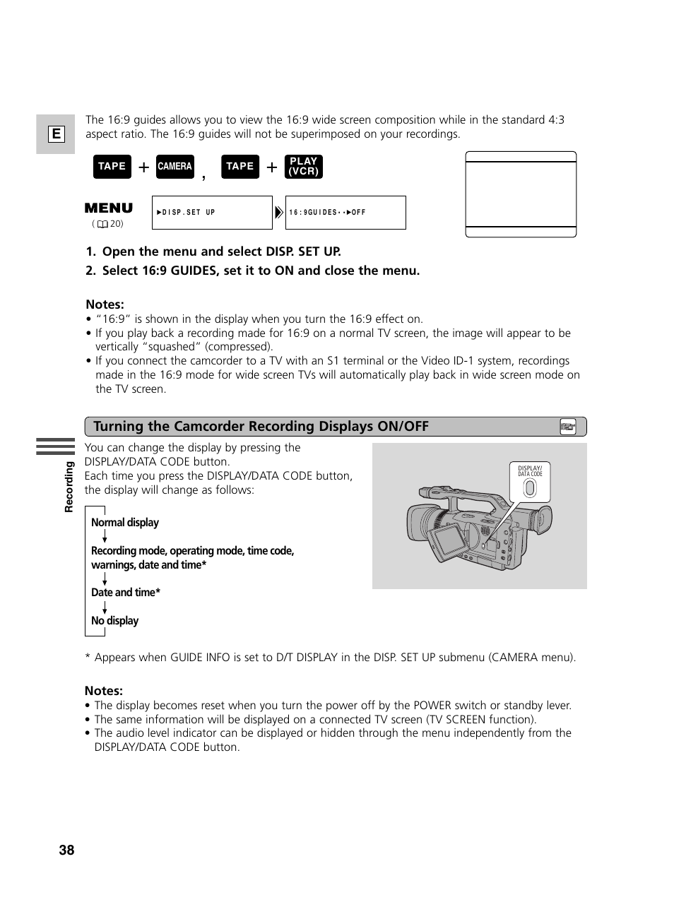 Canon GL2 User Manual | Page 38 / 163