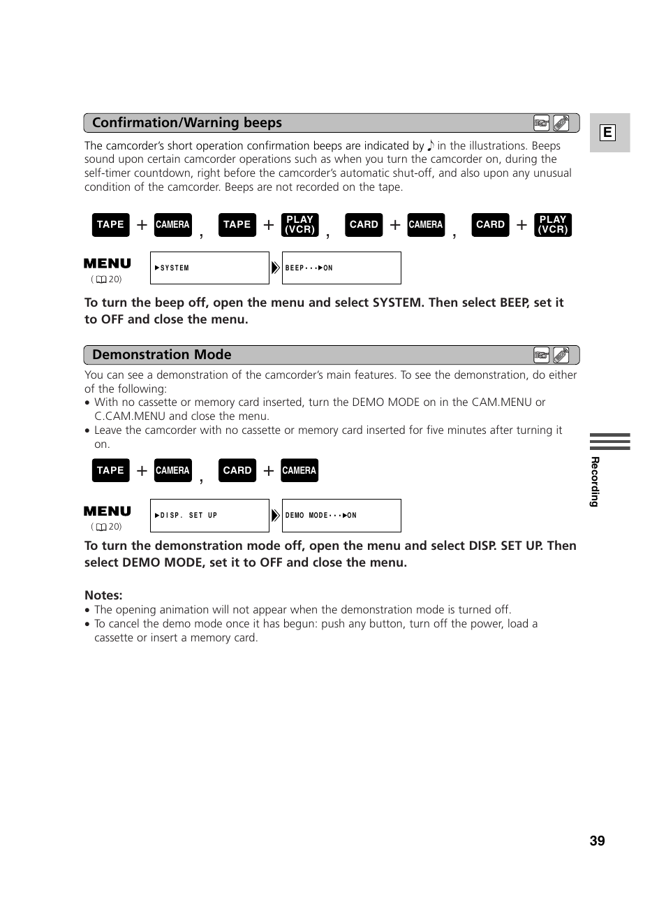 Canon GL2 User Manual | Page 39 / 163
