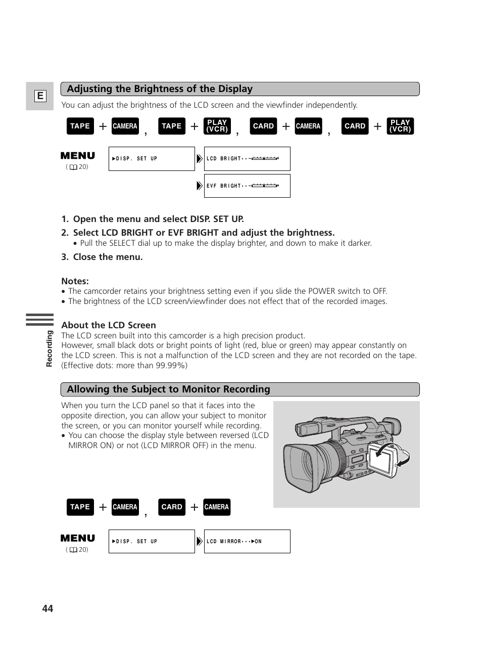Canon GL2 User Manual | Page 44 / 163