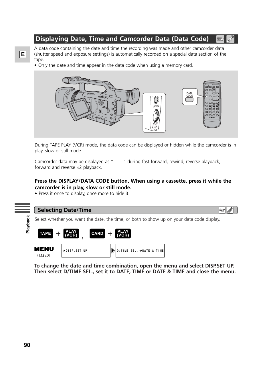 Canon GL2 User Manual | Page 90 / 163