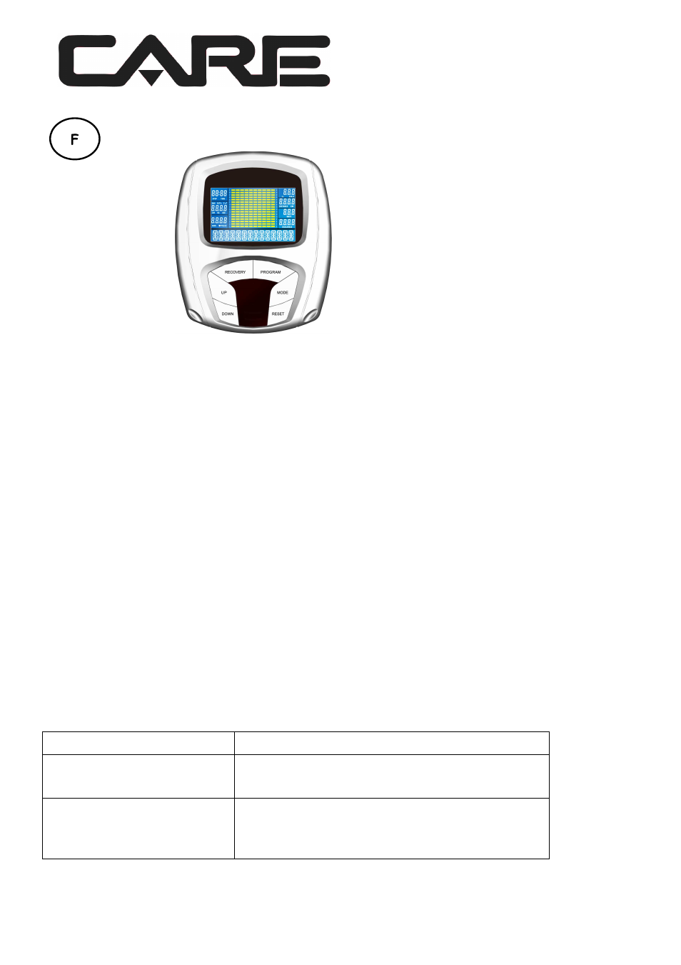 Care Fitness 50619 Computer User Manual | 41 pages