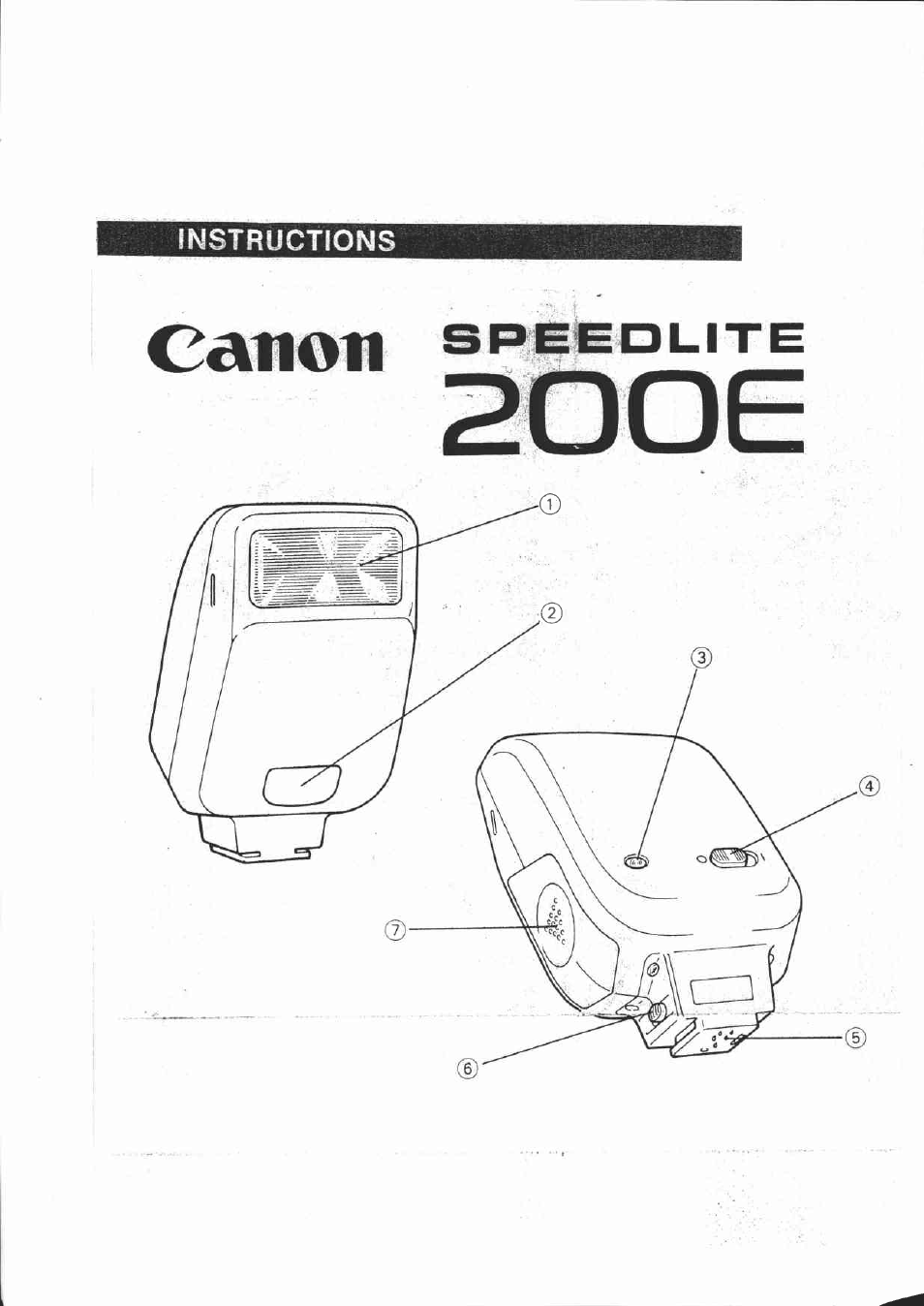 Canon 200E User Manual | 6 pages