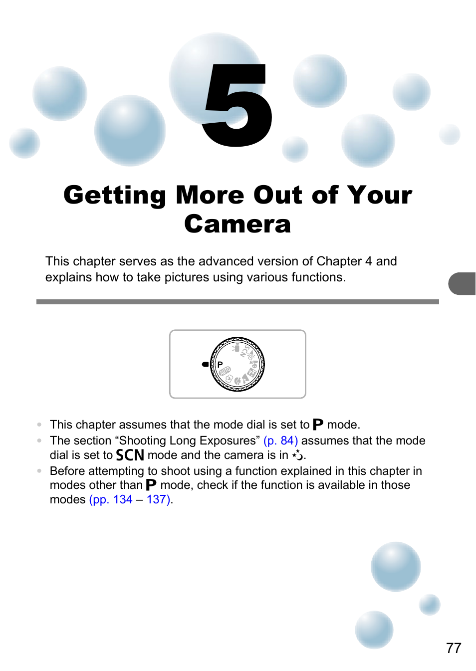 5 getting more out of your camera, Getting more out of your camera | Canon A3150 IS User Manual | Page 77 / 147