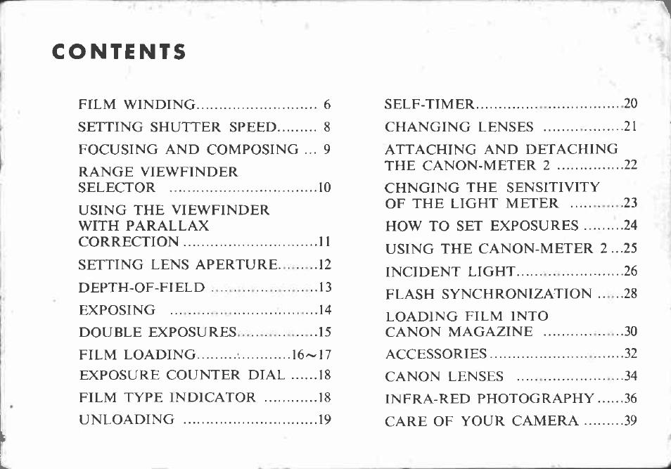 Canon VI-T User Manual | Page 5 / 55