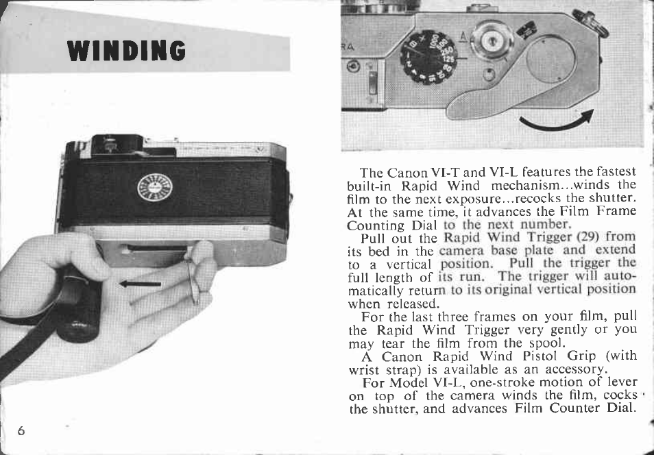 Canon camera co., inc | Canon VI-T User Manual | Page 6 / 55