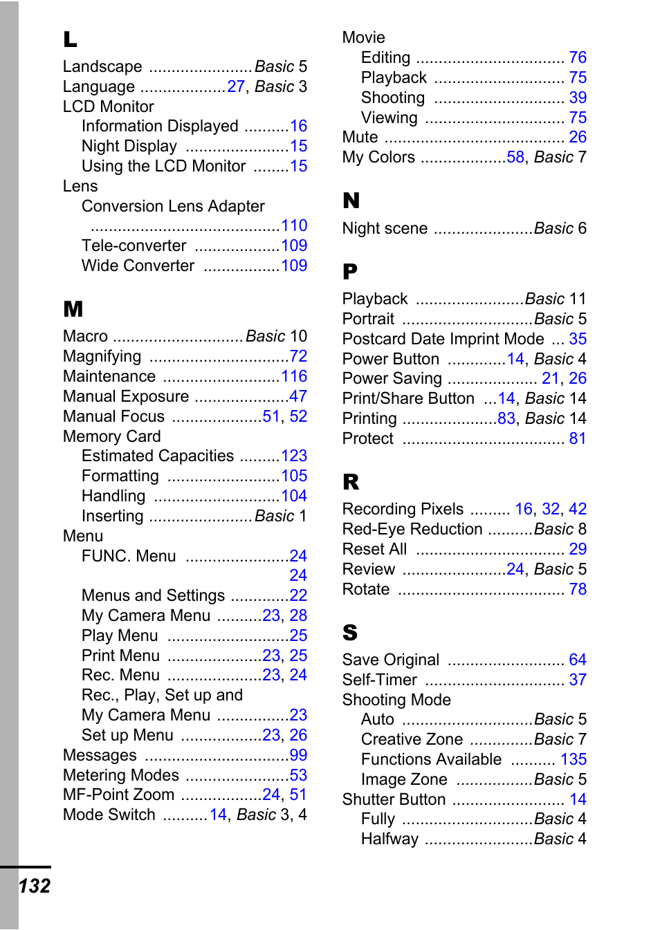 Canon A540 User Manual | Page 134 / 139