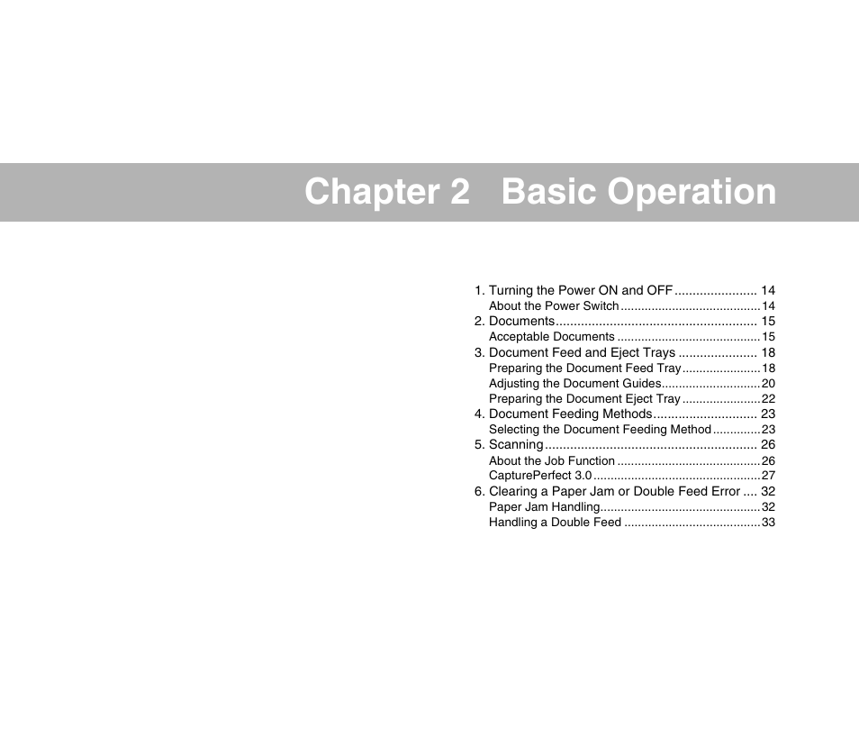 Chapter 2 basic operation | Canon IMAGE FORMULA DR-9050C User Manual | Page 21 / 68