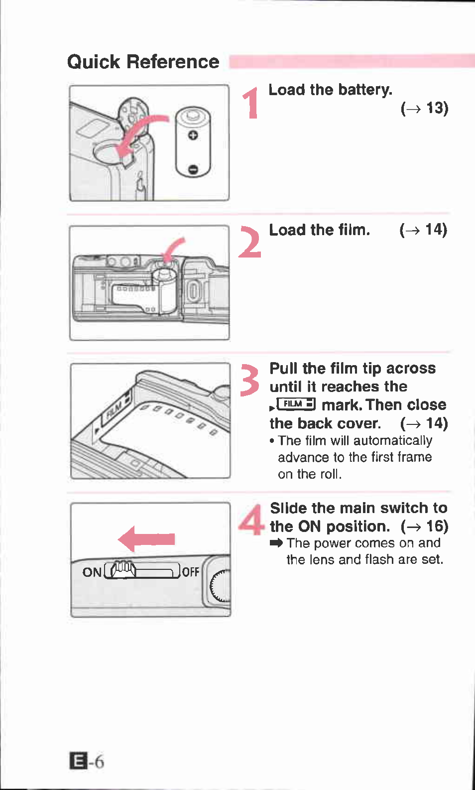 Canon SURE SHOT 105 ZOOM S User Manual | Page 6 / 51