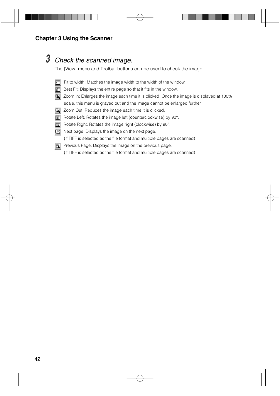 Check the scanned image | Canon 800II User Manual | Page 42 / 60