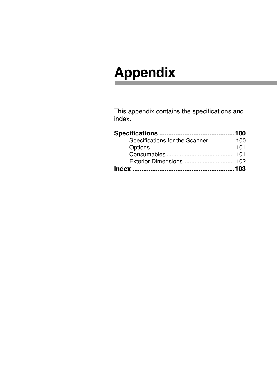 Appendix | Canon DR-7080C User Manual | Page 103 / 112