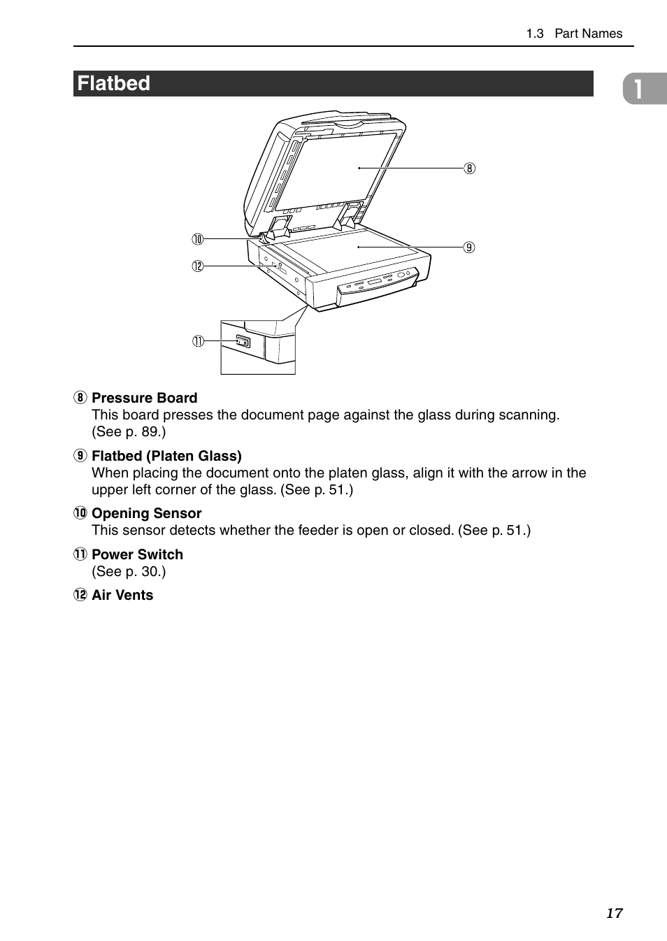 Flatbed | Canon DR-7080C User Manual | Page 21 / 112