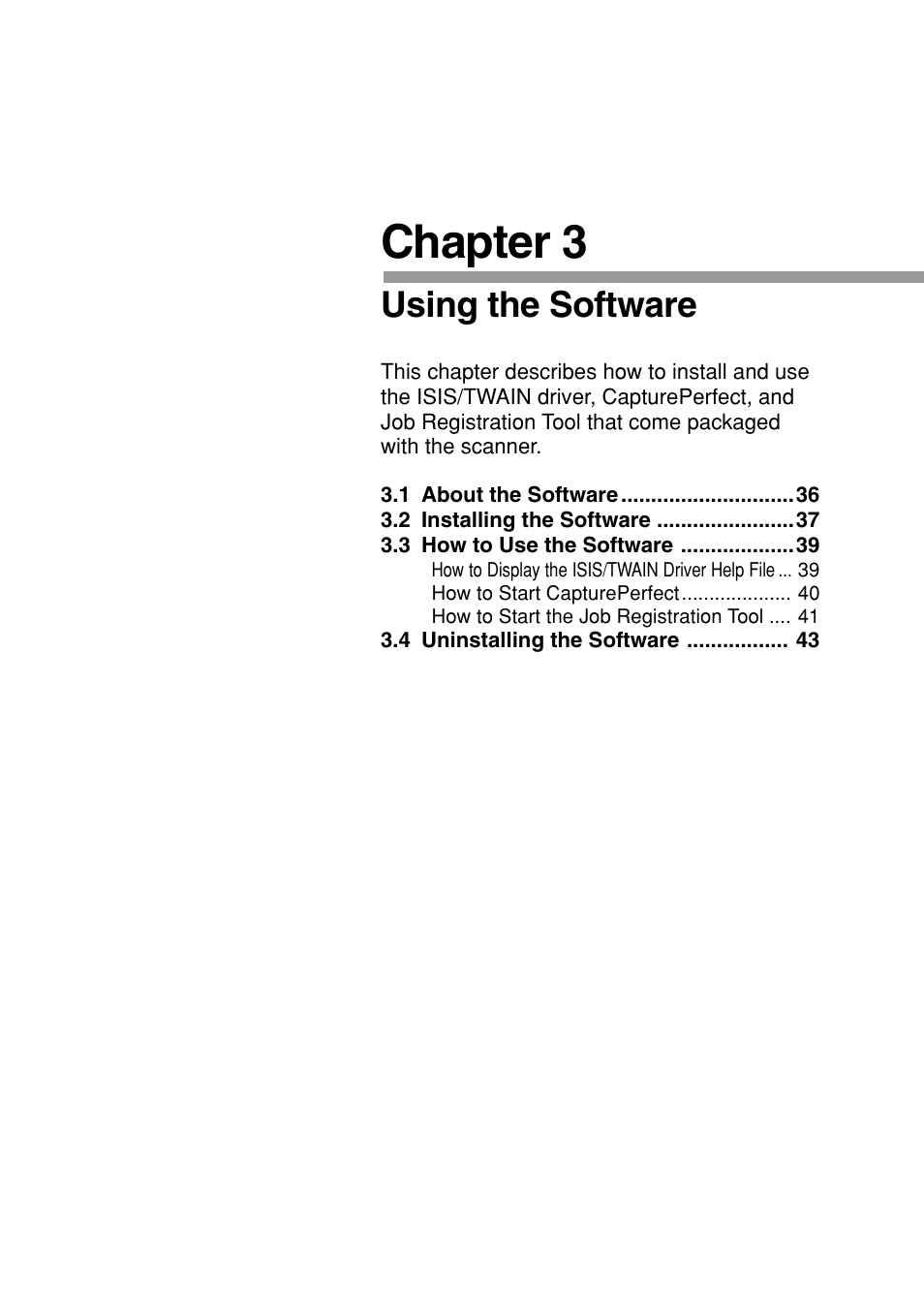 Chapter 3, Using the software | Canon DR-7080C User Manual | Page 39 / 112