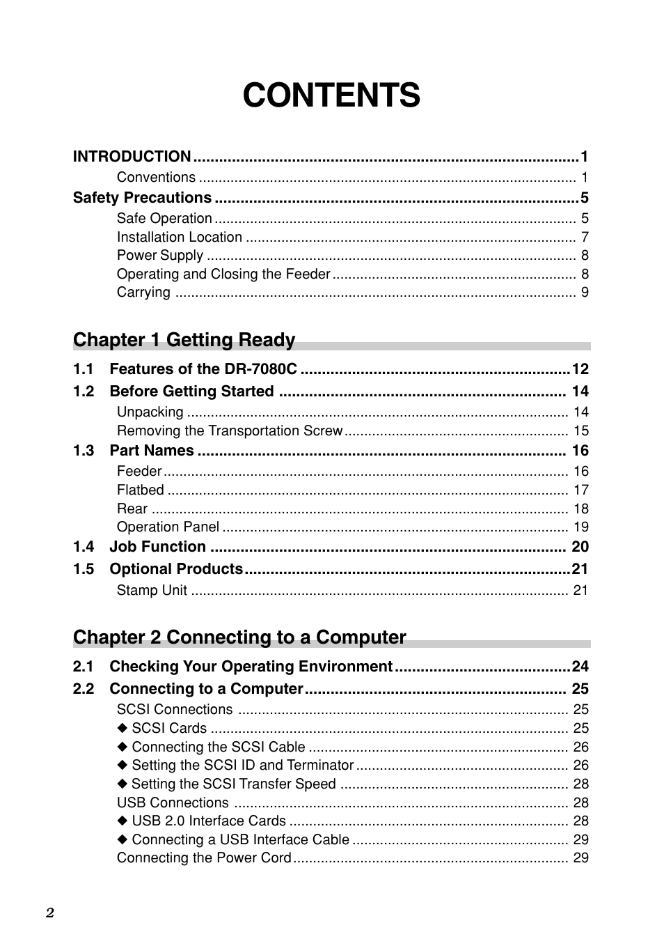 Canon DR-7080C User Manual | Page 6 / 112