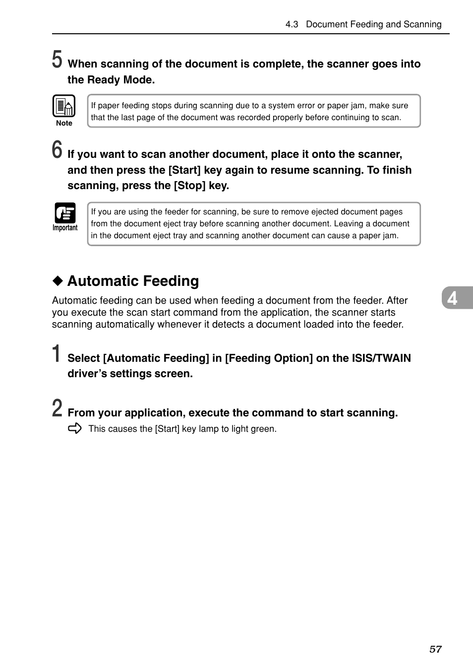 Automatic feeding | Canon DR-7080C User Manual | Page 61 / 112