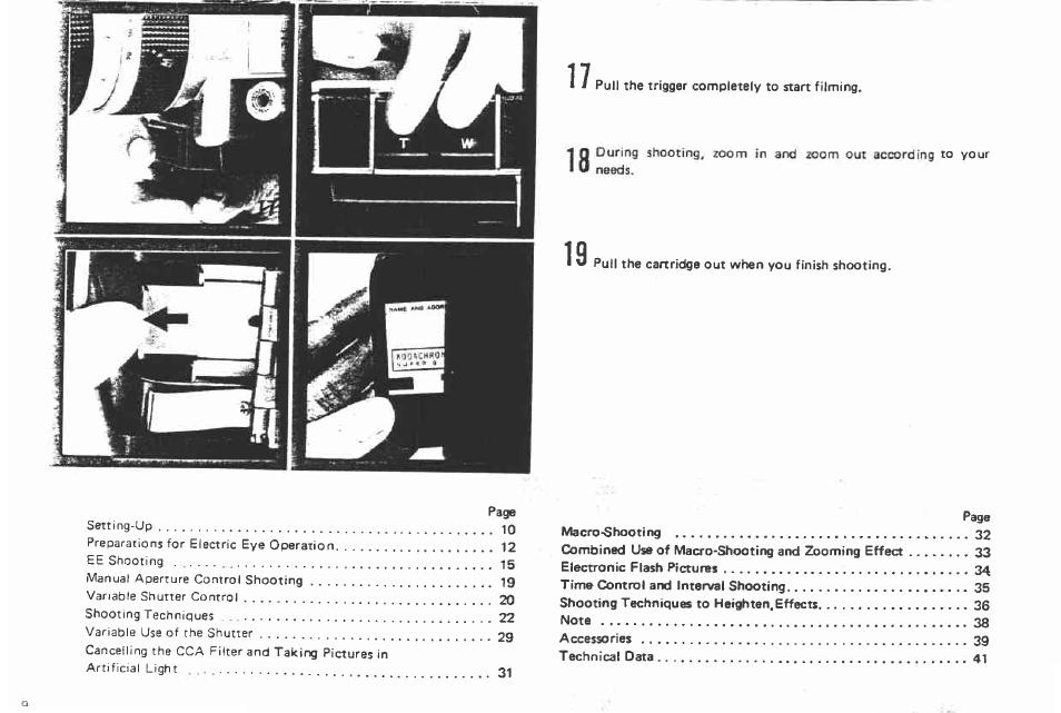 Setting-up | Canon AUTO ZOOM 1014 User Manual | Page 9 / 78